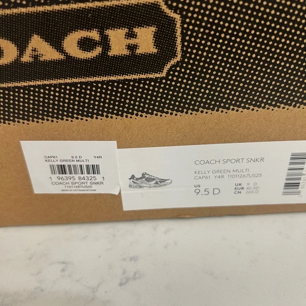 Coach Green and Silver Sneakers